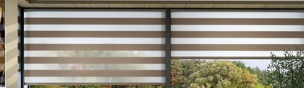 Zebra Blinds - Living Room